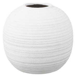 Nordic Living Bílá keramická váza Nunu 30 cm