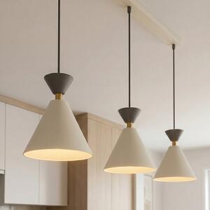 Závěsné svítidlo KLEVER 3 – moka / černé, 3× E14, šířka 71 cm