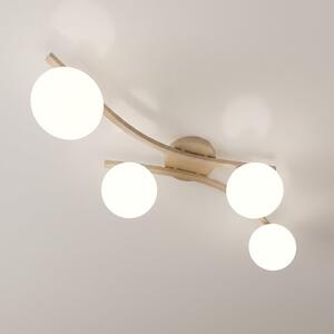 Stropní svítidlo OPUS 4 – moka, opálové sklo, 4× E14, šířka 85 cm