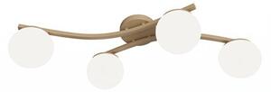 Stropní svítidlo OPUS 4 – moka, opálové sklo, 4× E14, šířka 85 cm