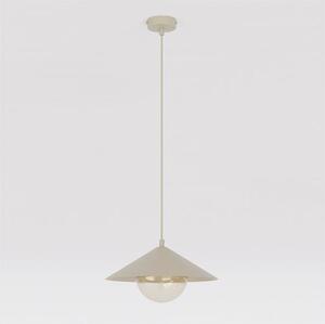 Závěsné svítidlo MONO 1S – moka, jantarové sklo, 1× E14, šířka 30 cm