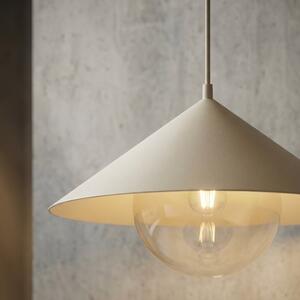 Závěsné svítidlo MONO 1S – moka, jantarové sklo, 1× E14, šířka 30 cm