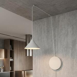 Závěsné svítidlo ABRAMO 1 – bílé, 1× E27, šířka 29 cm