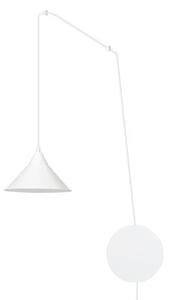Závěsné svítidlo ABRAMO 1 – bílé, 1× E27, šířka 29 cm
