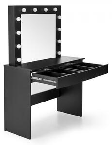 Moderní Toaletní stolek Hollywood z podswietleniem - Černý