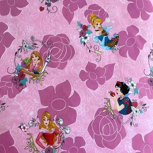 Jerry Fabrics Bavlněné povlečení 140x200 + 70x90 cm - Princezny "Pink 02"