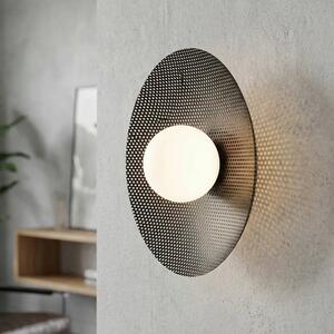 Nástěnné svítidlo VIBEZ K1 – černé, bílé sklo, 1× G9, šířka 30 cm
