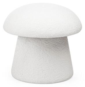 Hector Designový taburet Cap bouclé bílý