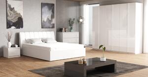 Manželská postel ITALIA, 172x94x206,4, bílá