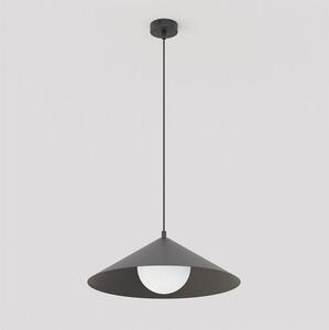 Závěsné svítidlo MONO 1M – černé, opálové sklo, 1× E14, šířka 40 cm