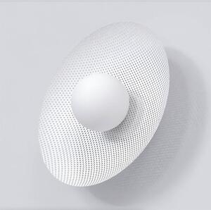 Nástěnné svítidlo VIBEZ K1 – celobílé, sklo, 1× G9, šířka 30 cm