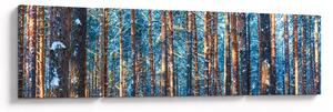 Obraz - Zimní les (170x50 cm)