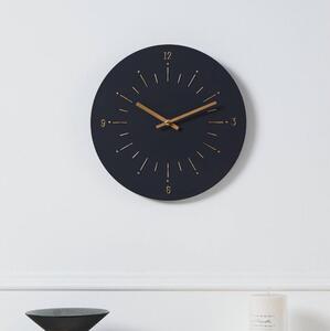 Eglo 425509 - Nástěnné hodiny TAKAHAGI 1xAA pr. 30 cm černá