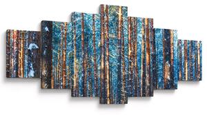 Obraz - Zimní les (210x100 cm)