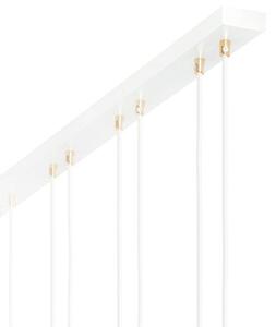 Závěsné svítidlo GLAM 3 – bílé, opálové sklo, 3× E14, šířka 70 cm