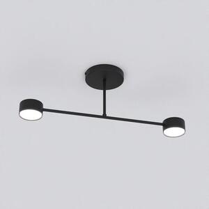 Stropní svítidlo HALO 2 – černé, 2× GX53, šířka 60 cm
