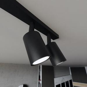 Stropní svítidlo FLASH 6 – černé, 6× GU10, šířka 116 cm