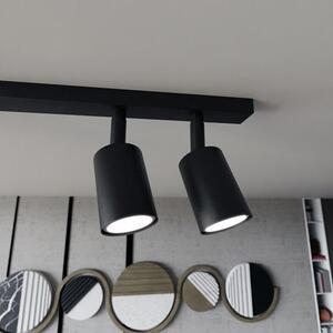 Stropní svítidlo FLASH 6 – černé, 6× GU10, šířka 116 cm