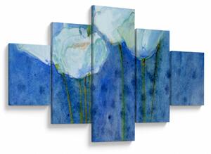 Obraz - Bílé tulipány (125x70 cm)