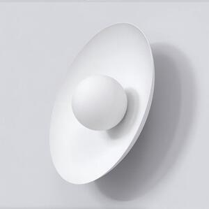 Nástěnné svítidlo INSPO K1 – celobílé, sklo, 1× G9, šířka 30 cm
