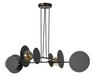 Závěsné svítidlo IDEA 4 – černé, 4× E27, šířka 96 cm