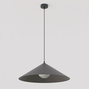 Závěsné svítidlo MONO 1L – černé, grafitové sklo, 1× E14, šířka 50 cm