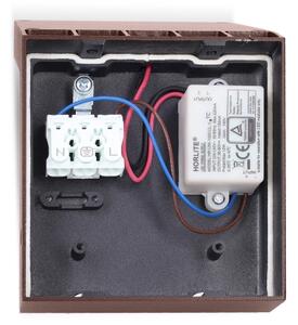 Brilagi - LED Venkovní nástěnné svítidlo RIANO LED/8W/230V hnědá IP65