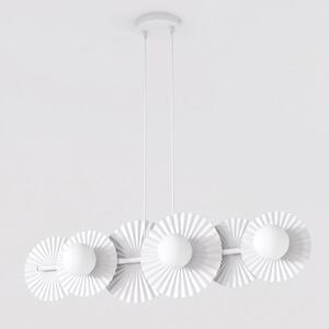 Závěsné svítidlo UMBRA 6 – celobílé, sklo, 6× G9, šířka 92 cm