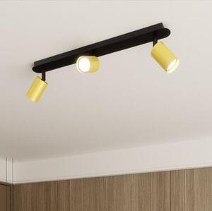 Stropní svítidlo ZEN 3 – černé, 3× GU10, šířka 74 cm