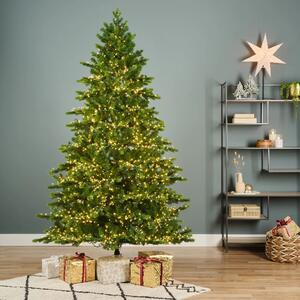 Umělý vánoční stromeček Galloway 210 cm s LED - Zelené stromky - Výška 210 cm