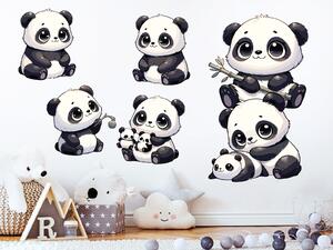 Roztomilé pandy arch 75 x 57 cm