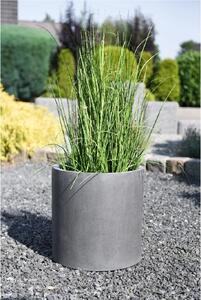 Květináč NEW RONDO, sklolaminát, Ø 43 cm, šedý