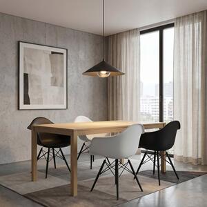 Závěsné svítidlo MONO 1M – černé, grafitové sklo, 1× E14, šířka 40 cm
