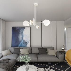 Závěsné svítidlo IDEA 4 – bílé, 4× E27, šířka 96 cm