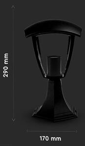 LED Solution Černá zahradní lampa pro LED žárovku E27 29cm 7057