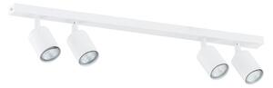 Stropní svítidlo FLASH 4 – bílé, 4× GU10, šířka 70 cm