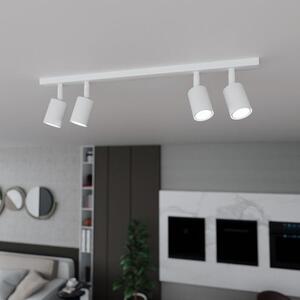 Stropní svítidlo FLASH 4 – bílé, 4× GU10, šířka 70 cm