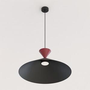 Závěsné svítidlo RALF 1L – černé / vínové, 1× GX53, šířka 50 cm