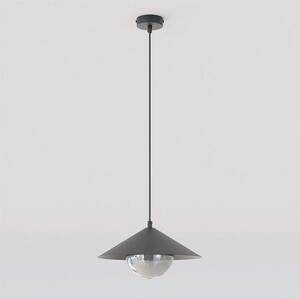 Závěsné svítidlo MONO 1S – černé, grafitové sklo, 1× E14, šířka 30 cm