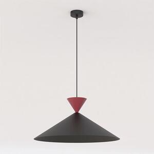 Závěsné svítidlo RALF 1L – černé / vínové, 1× GX53, šířka 50 cm