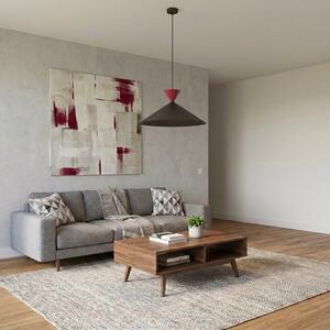 Závěsné svítidlo RALF 1L – černé / vínové, 1× GX53, šířka 50 cm