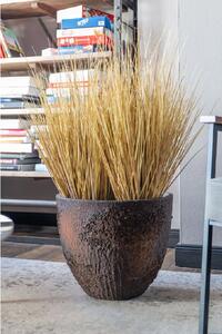 Květináč VIRINGO, vláknocement, výška 36 cm, hnědý struktura