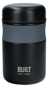 Jídelní termo box nerezový černý 490 ml, BUILT BLTJAR490BLK