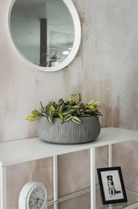 Mísa na květiny PERA, sklolaminát, horní průměr 31 cm, šedá