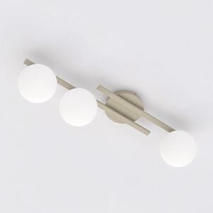 Stropní svítidlo KAIRO 3 – moka, opálové sklo, 3× E14, šířka 60 cm