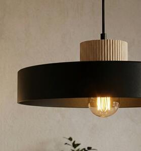 Závěsné svítidlo KIVI 1L – černé, 1× E27, šířka 35 cm