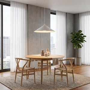 Závěsné svítidlo MONO 1L – bílé, opálové sklo, 1× E14, šířka 50 cm