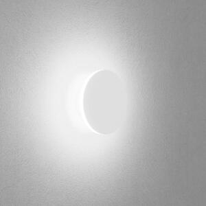 Nástěnné svítidlo Egger DLS Orbit, bílé, Ø 12,5 cm, hliník, 2 700 K