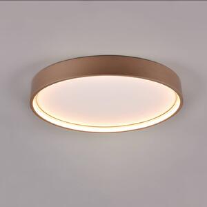 Trio Lighting LED stropní světlo Doha, kávová, Hnědá / rez, Obývací pokoj / jídelna, kov, Nástěnné svítidlo