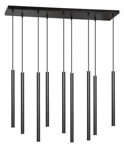 Závěsné svítidlo SELTER 9 – černé, 9× G9, šířka 92 cm